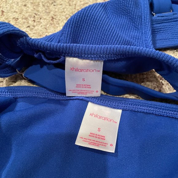 Xhilaration Bright Blue Bikini Set Small - Picture 3 of 3